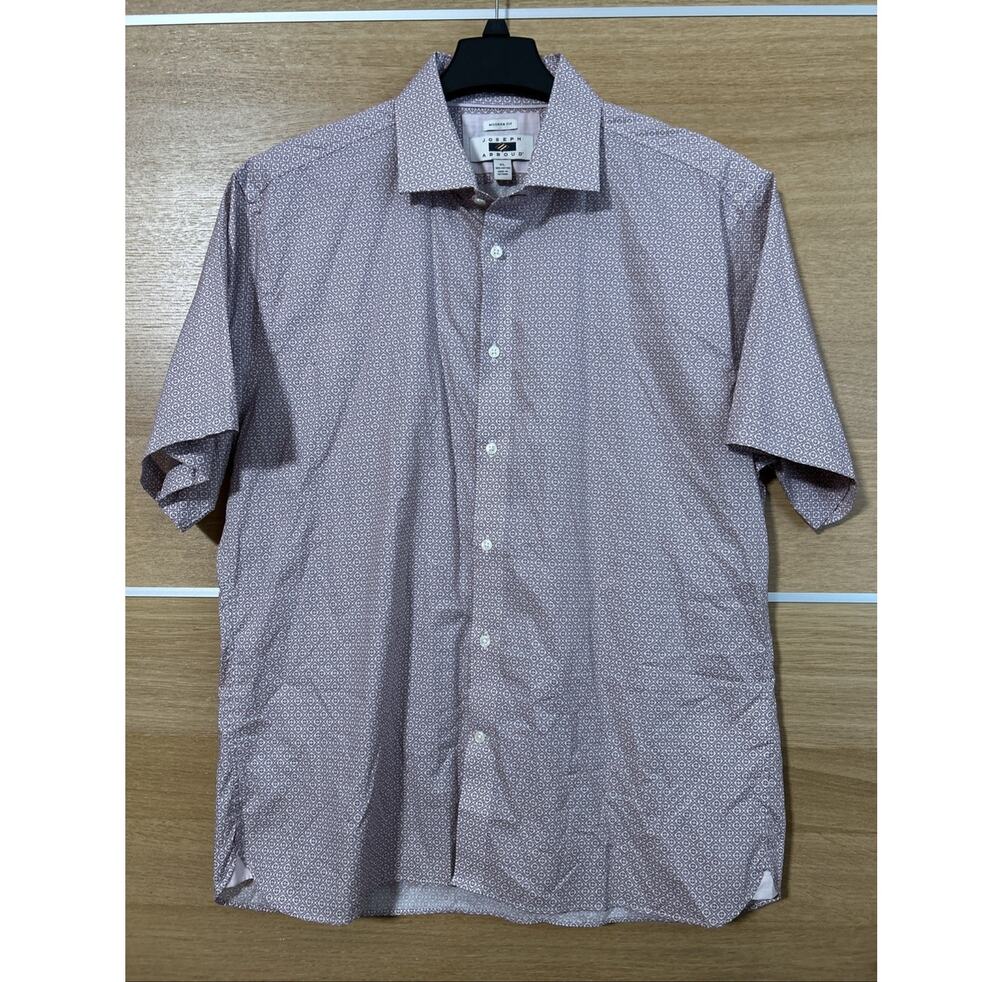 Joseph Abboud Untuck Style Men’s XL Modern Fit Short Sleeve Button Down Shirt